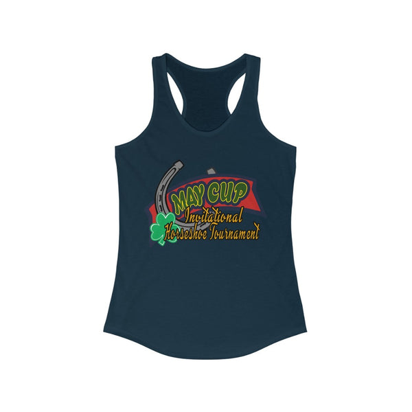 May Cup banner logo - 3   Women's Ideal Racerback Tank,  Next Level,  60/40 cotton and polyester, light fabric - 3.9 oz - BenchmarkSpecialAwardsCo