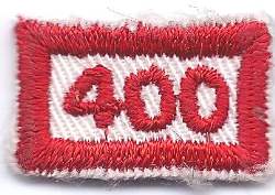 B-460 400 Mileage/Number Segment-rectangle (limited stock, this patch will be discontinued) - BenchmarkSpecialAwardsCo