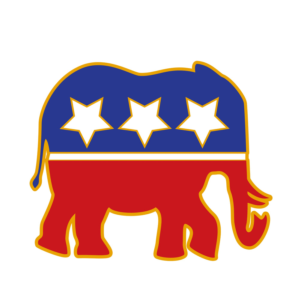 P-101 Republican Lapel Pin, High Quality, -Minimum 25pcs.-