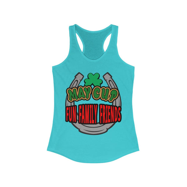 May Cup fun family - 3   Women's Ideal Racerback Tank,  Next Level,  60/40 cotton and polyester, light fabric - 3.9 oz - BenchmarkSpecialAwardsCo