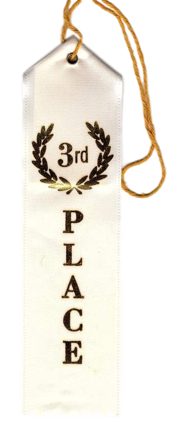 1st place award ribbon